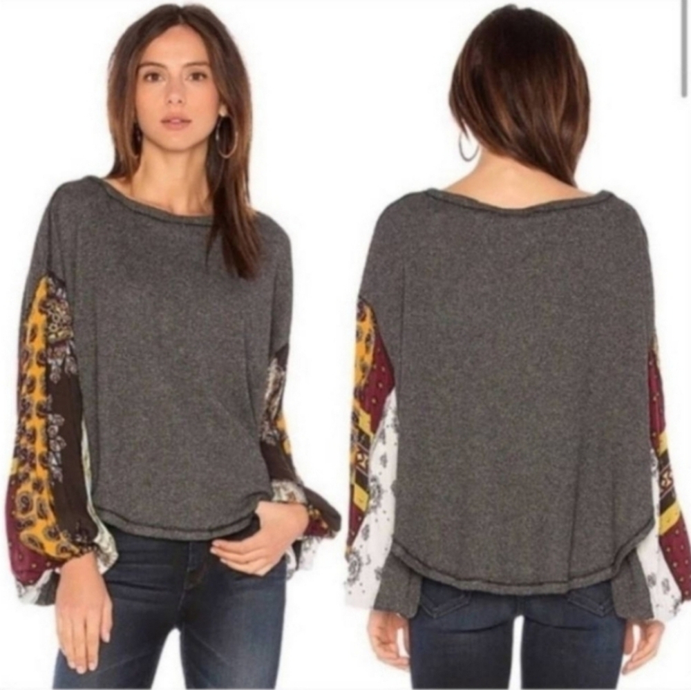 We The Free People Balloon Sleeve Blouse